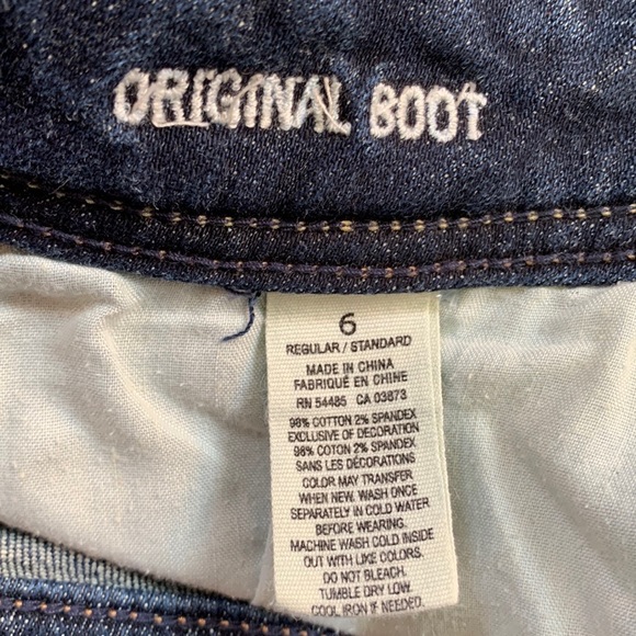 American Eagle Original Boot Cut Stretch Blue Jeans Womens Size 6 - Picture 4 of 7